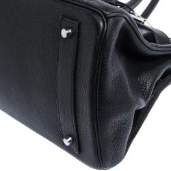 Hermès Black Togo Leather Palladium Hardware Shoulder Birkin 42 Bag