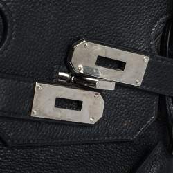 Hermès Black Togo Leather Palladium Hardware Shoulder Birkin 42 Bag