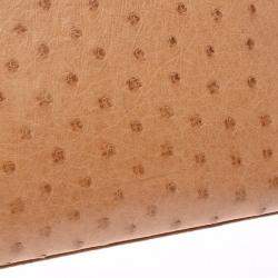 Hermes Chestnut Ostrich Leather Gold Hardware Kelly Sellier 28 Bag 