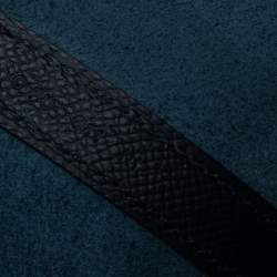 Pre Owned حقيبة هيرمس ترساج قفل بيكوتين جلد أبسوم نوي أزرق MM