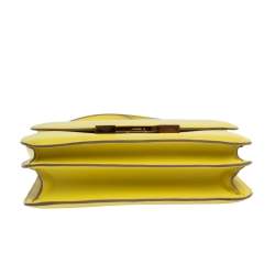 Pre Owned Hermes Lime Evercolor Leather Constance 24 Bag