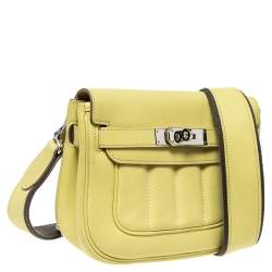 Pre Owned Hermes Yellow Swift Leather Berline 21 Shoulder Bag