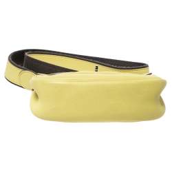 Pre Owned Hermes Yellow Swift Leather Berline 21 Shoulder Bag