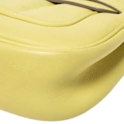 Pre Owned Hermes Yellow Swift Leather Berline 21 Shoulder Bag