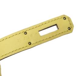 Pre Owned Hermes Yellow Swift Leather Berline 21 Shoulder Bag