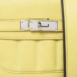 Pre Owned Hermes Yellow Swift Leather Berline 21 Shoulder Bag