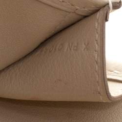 Pre Owned Hermes Mimosa Suede and Swift Leather Elan 29 Jige Clutch