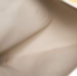 Pre Owned Hermes Mimosa Suede and Swift Leather Elan 29 Jige Clutch