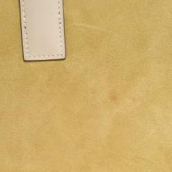 Pre Owned Hermes Mimosa Suede and Swift Leather Elan 29 Jige Clutch