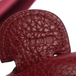 Pre Owned Hermes Rouge Vif Togo Leather Evelyne III PM Bag