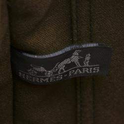 Pre Owned Hermes Black/Brown Canvas Fourre Tout MM Bag