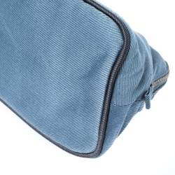 Pre Owned Hermes Blue Bolide Vice Versa Pouch