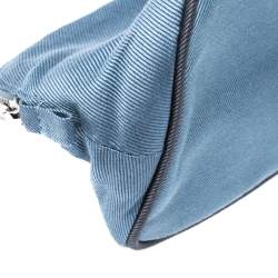 Pre Owned Hermes Blue Bolide Vice Versa Pouch