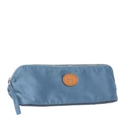 Pre Owned Hermes Blue Bolide Vice Versa Pouch