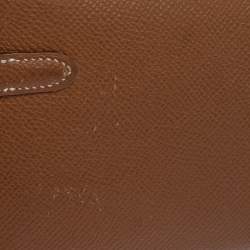 Hermes Cigare Epsom Leather Kelly Wallet 