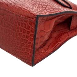 Hermes Bourgogne Matte Alligator Gold Hardware Kelly Pochette