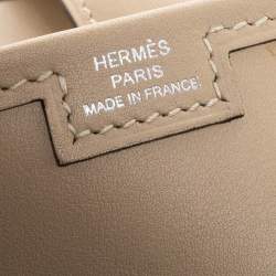 مملوكة مسبقًا Hermes Poussiere Swift Leather Elan 29 Jige Clutch