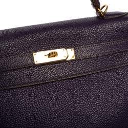 Hermes Iris Togo Leather Kelly Retourne 32 Bag