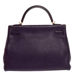 Hermes Iris Togo Leather Kelly Retourne 32 Bag