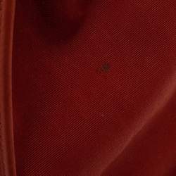 Pre Owned Hermes Rouge H/Cuivre Canvas and Leather Herbag Zip 39 Bag