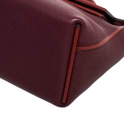 Pre Owned حقيبة هيرمس إكسسوار ذهبي سومبررو وتوةغو حمراء/ بوردو 24/24 29