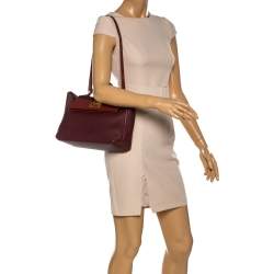 Pre Owned حقيبة هيرمس إكسسوار ذهبي سومبررو وتوةغو حمراء/ بوردو 24/24 29