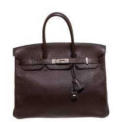 Hermes Birkin 35 Cacao Retourne PHW