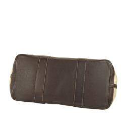 Pre Owned Hermes Brown Canvas Garden Party PM Bag