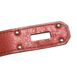 Pre Owned Hermes Cuivre Clemence Leather Palladium Hardware Jypsiere 34 Bag