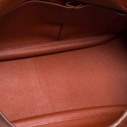 Pre Owned Hermes Cuivre Clemence Leather Palladium Hardware Jypsiere 34 Bag
