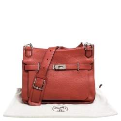 Pre Owned Hermes Cuivre Clemence Leather Palladium Hardware Jypsiere 34 Bag