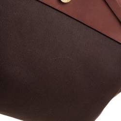 Pre Owned Hermes Cacao/Natural Canvas and Leather Herbag Zip 39 Bag