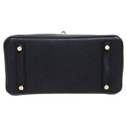 Hermes Black Togo Leather Birkin 25 Bag