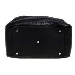 Pre Owned Hermes Black Taurillon Clemence Leather Palladium Hardware Lindy 34 Bag