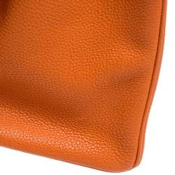 Hermes Feu Togo Leather Gold Hardware Birkin 40 Bag