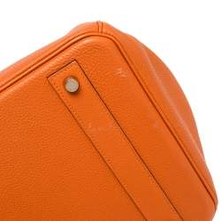 Hermes Feu Togo Leather Gold Hardware Birkin 40 Bag