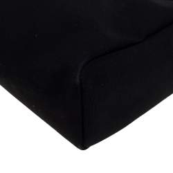 Pre Owned Hermès Black/Natural Canvas and Leather Herbag Zip 31 Bag