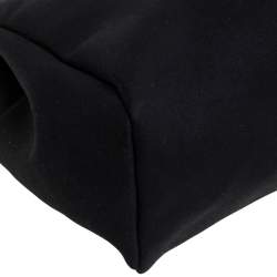 مملوكة مسبقًا Hermes Black Canvas and Leather Herbag Zip 39 Bag