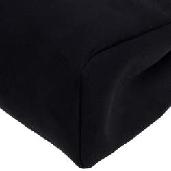 مملوكة مسبقًا Hermes Black Canvas and Leather Herbag Zip 39 Bag