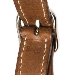 Pre Owned Hermès Yellow Brides de Gala Silk and Leather MM Silky City Bag