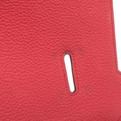 Pre Owned Hermes Rose Jaipur Clemence Leather Palladium Hardware Jypsiere 37 Bag