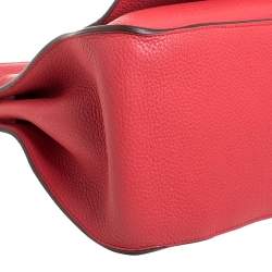 Pre Owned Hermes Rose Jaipur Clemence Leather Palladium Hardware Jypsiere 37 Bag