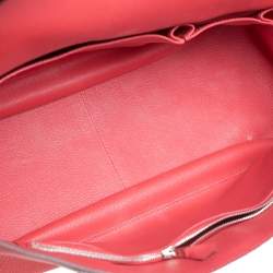 Pre Owned Hermes Rose Jaipur Clemence Leather Palladium Hardware Jypsiere 37 Bag