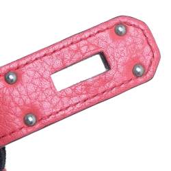 Pre Owned Hermes Rose Jaipur Clemence Leather Palladium Hardware Jypsiere 37 Bag