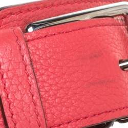 Pre Owned Hermes Rose Jaipur Clemence Leather Palladium Hardware Jypsiere 37 Bag