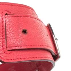 Pre Owned Hermes Rose Jaipur Clemence Leather Palladium Hardware Jypsiere 37 Bag