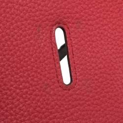 Pre Owned Hermes Rose Jaipur Clemence Leather Palladium Hardware Jypsiere 37 Bag