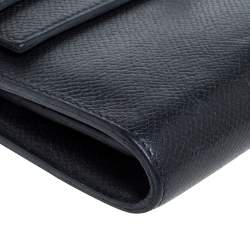 Hermes Black Epsom Leather Kelly Wallet