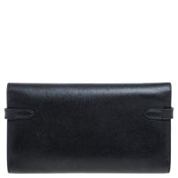 Hermes Black Epsom Leather Kelly Wallet