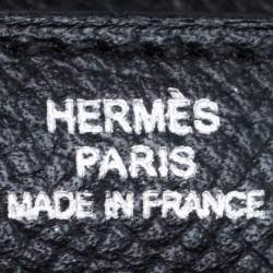 Hermes Black Epsom Leather Kelly Wallet